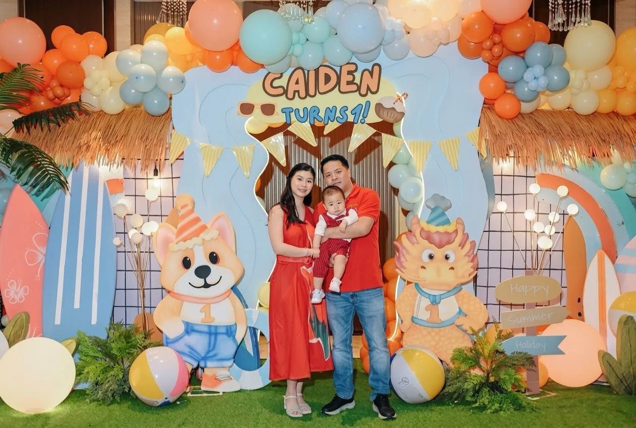 Dekorasi Ulang Tahun Anak tema Summer Beach - Caiden - Hompimpa Party