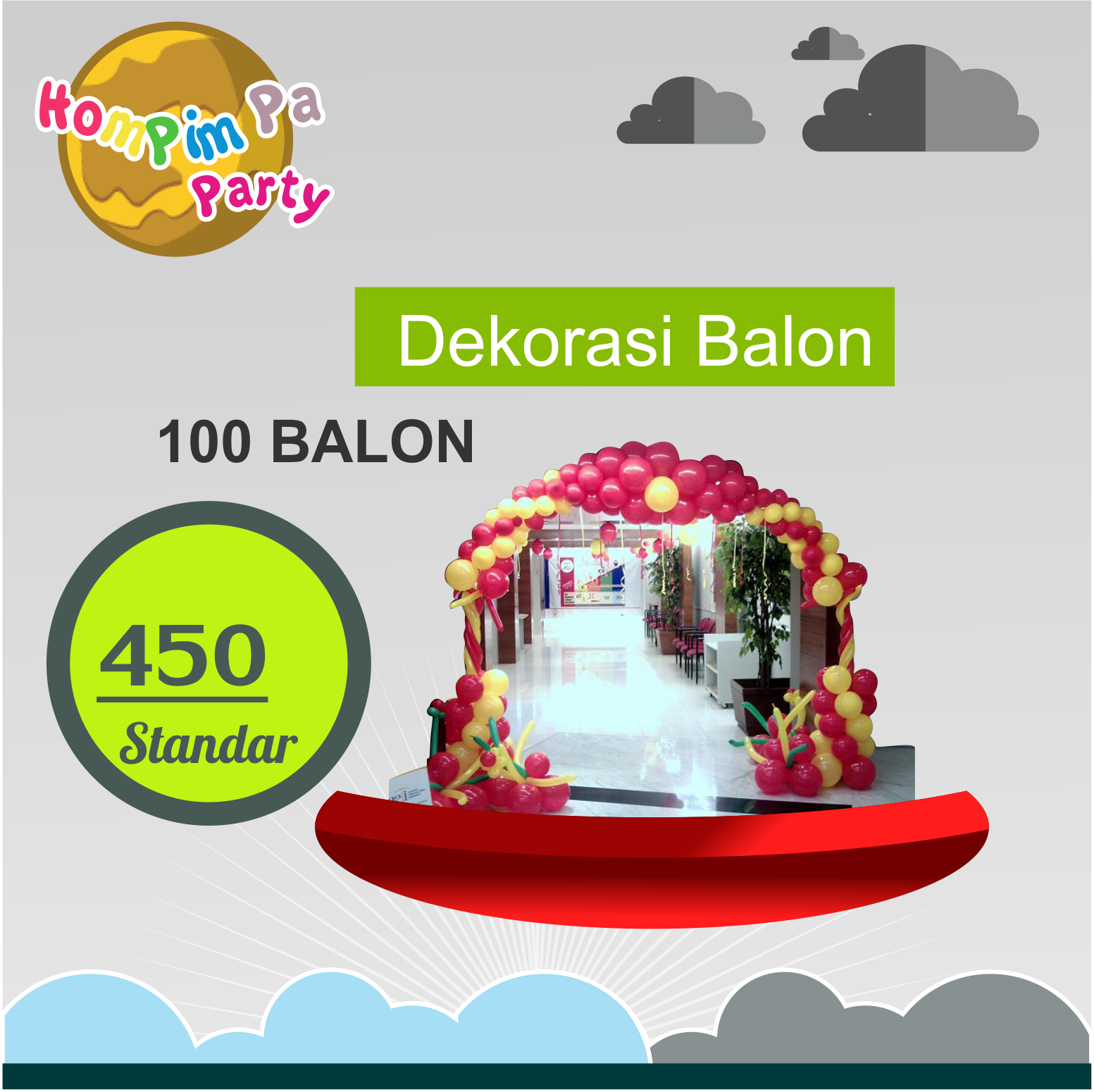 dekor 100 balon